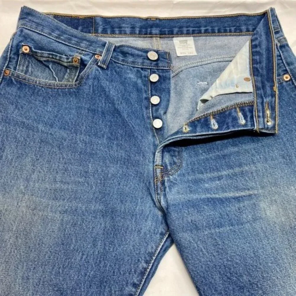 Vintage Levi's 501XX Jeans Men's 34x31 Straight Reg Button‎ Fly Denim Fits 30x29